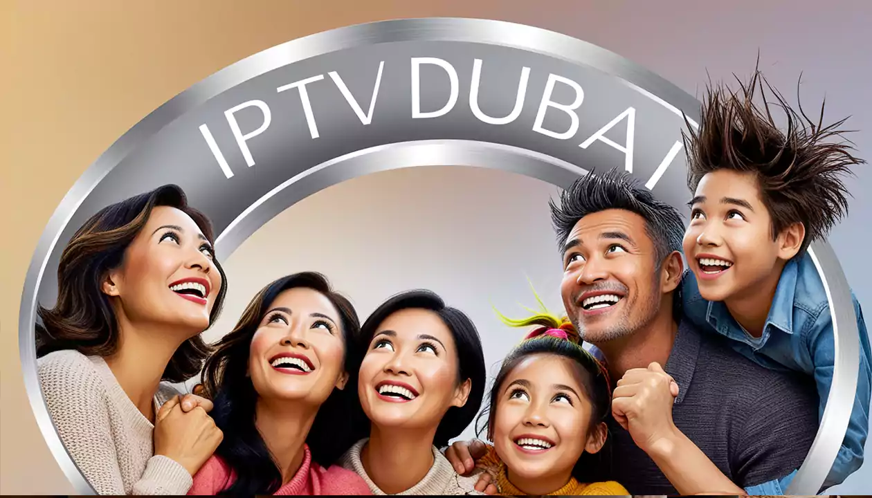 family is watching iptv in dubai